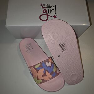 Olivia Miller Girl ~ Butterfly ~ Slide Sandals ~ Various Sizes ~ NIB